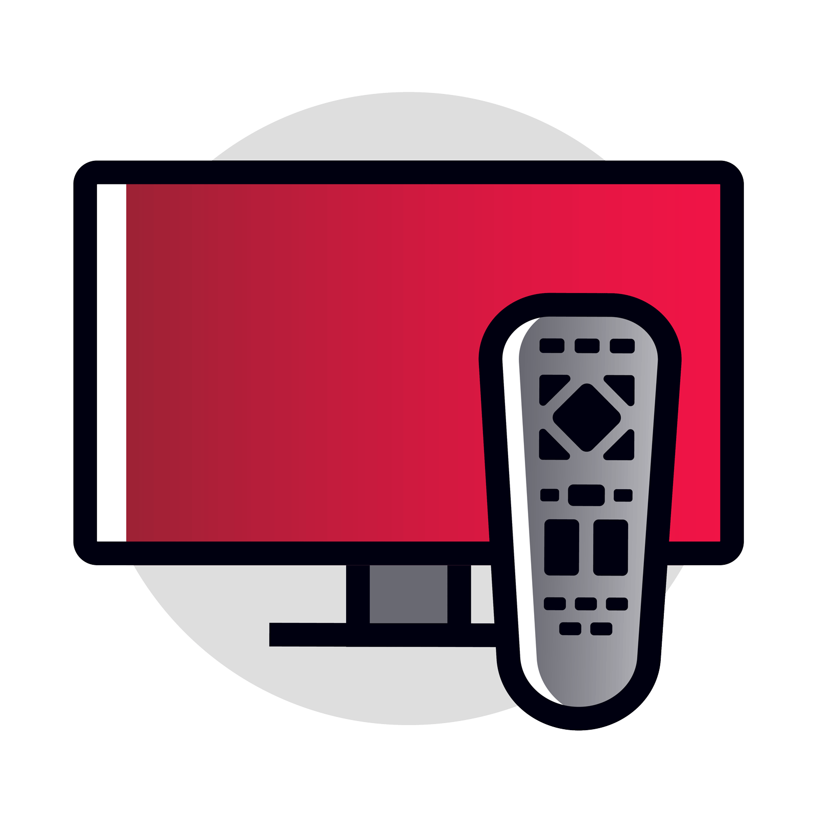 tv and remote icon